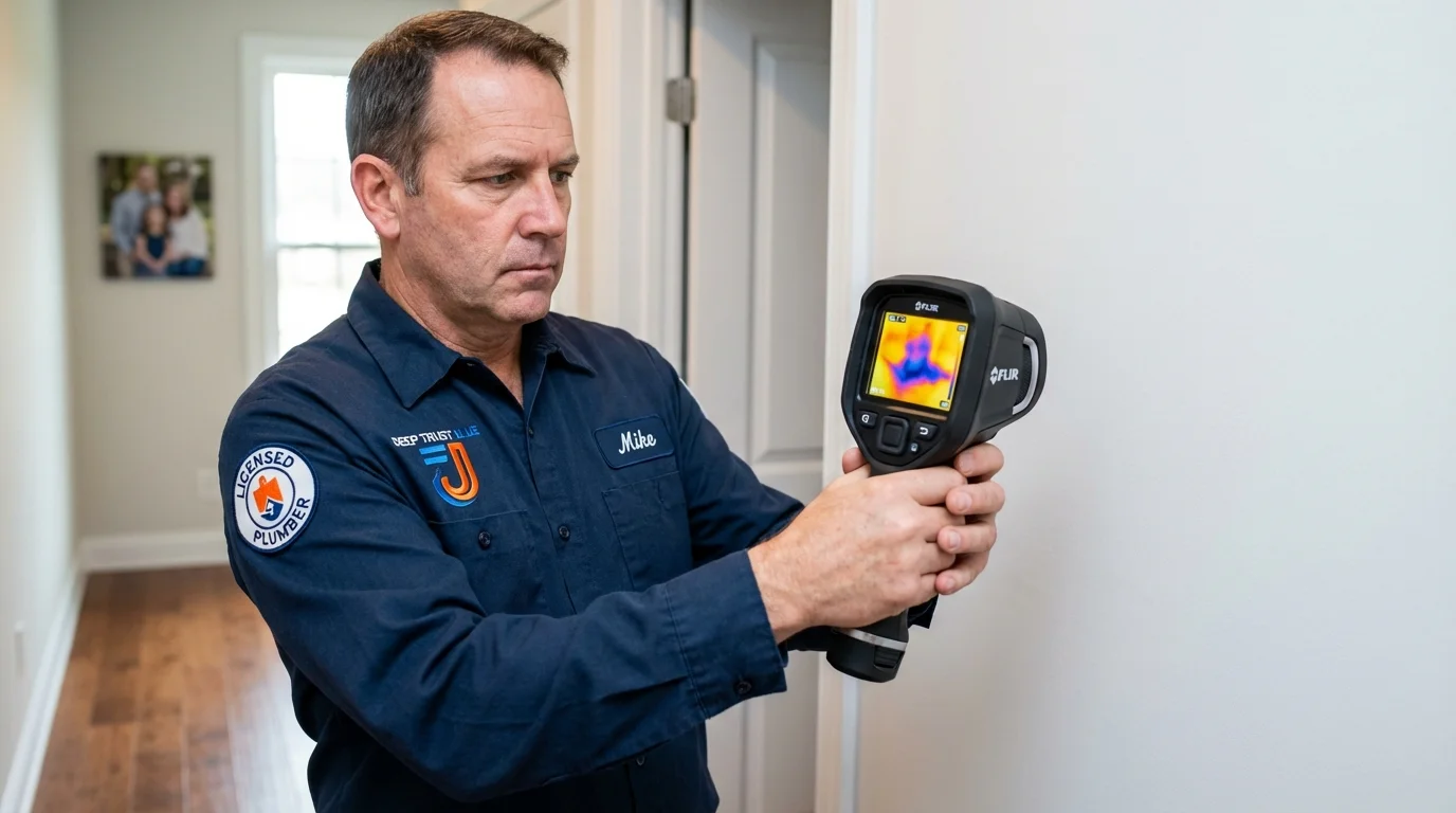 Thermal imaging leak detection by Johns Plumbing LLC in Hanceville